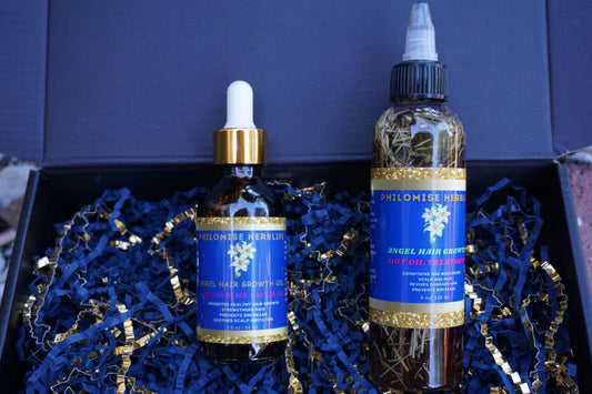 Bundle - Angel Hair Growth Oil and Hot Oil Hair Treatment